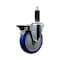 Service Caster 5'' Blue Poly Swivel 1-1/8'' Expanding Stem Caster with Brake SCC-EX20S514-PPUB-BLUE-PLB-118 - alternate 1